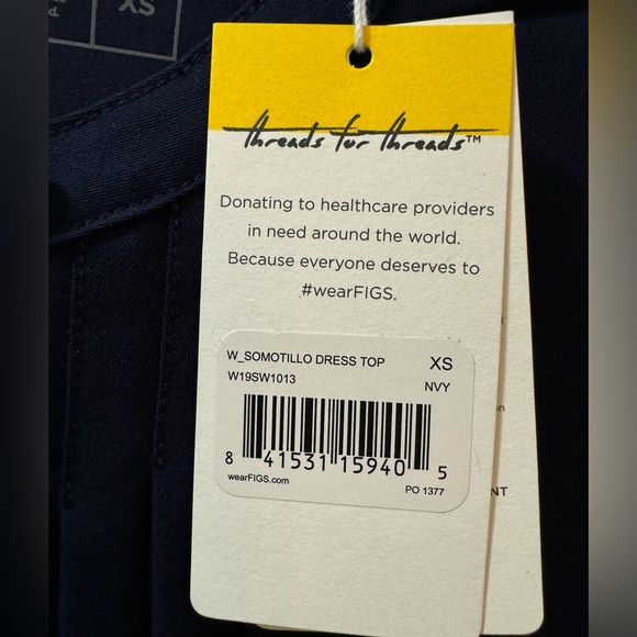 FIGS SOMOTILLO DRESS TOP size XS - Picture 6 of 6